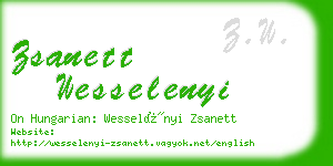 zsanett wesselenyi business card